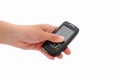 Hand with mobile phone Royalty Free Stock Photo