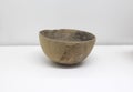 Hand-modelled clay bowl belonging to Dolmen de Viera funerary hoard, Antequera, Malaga Royalty Free Stock Photo