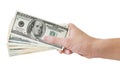 Hand and Money Royalty Free Stock Photo