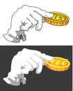 Hand and money