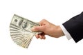 Hand Money Give Business Donation Royalty Free Stock Photo