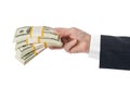 Hand with money Royalty Free Stock Photo