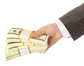 Hand with money Royalty Free Stock Photo