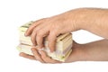 Hand with money Royalty Free Stock Photo