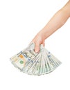 Hand with money Royalty Free Stock Photo