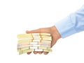 Hand with money Royalty Free Stock Photo