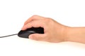 HAND ON MOUSE Royalty Free Stock Photo