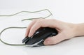 Hand with mouse