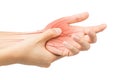 Hand nerve pain Royalty Free Stock Photo