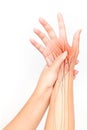 Hand nerve pain Royalty Free Stock Photo