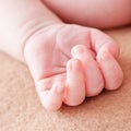 Hand newborn baby