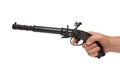 Hand with an old pistol Royalty Free Stock Photo