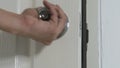 Hand open door knob