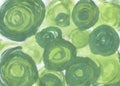 Hand Painted Abstract Watercolor Background. Watercolor Green Abstract Designs. Royalty Free Stock Photo
