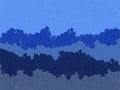 Hand painted artwork Dark blue tone For blue sky background