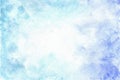 Blue Summer Sky - Hand painted background. Short brushstrokes in white and blue shades