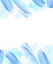 Hand painted blue abstract background