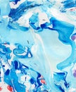 Hand painted blue abstract background. Royalty Free Stock Photo