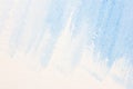 Hand painted blue watercolor brush strokes on textured paper Royalty Free Stock Photo