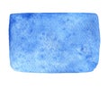 Hand painted blue watercolor texture isolated on the white background. Usable for cardsHand painted blue watercolor texture isolat