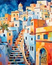 hand-painted canvas, let the cities of Morocco dance with each delicate brushstroke