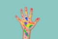 Hand Painted colors Royalty Free Stock Photo