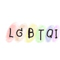 hand painted digital watercolor lgbt symbol Q i