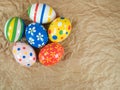 Hand painted Easter eggs Royalty Free Stock Photo