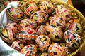 Hand painted easter eggs Royalty Free Stock Photo