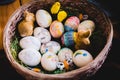 Hand painted easter eggs Royalty Free Stock Photo