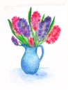 Hand painted element for design. Watercolor flower. Botanical detail for cards, poster, scrabooking, web, invitations.