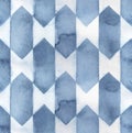 Creative argyle seamless pattern in navy blue and white colors.