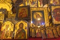Hand painted icons at shop Kalabaka Greece Royalty Free Stock Photo