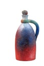 Hand painted jug Royalty Free Stock Photo