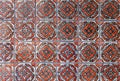 Hand-Painted Mexican Spanish Tiles Royalty Free Stock Photo