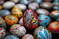 hand-painted pebbles with thankful words on them Royalty Free Stock Photo