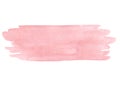 Hand painted pink watercolor texture isolated