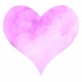 Hand painted pink watercolour heart design