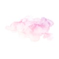 Hand painted purple and pink vector texture isolated on the white background. Royalty Free Stock Photo