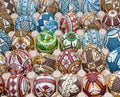 Hand painted rustic Romanian Easter eggs