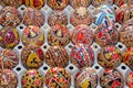 Hand painted rustic Romanian Easter eggs