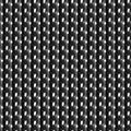 Hand painted seamless pattern with black chains or knitting on the white background. Good for modern wrapping, package