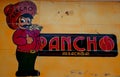 Hand painted sign seen in Mexico. Royalty Free Stock Photo