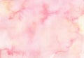 Hand painted soft pink watercolor texture background.