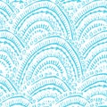 Hand painted textured seamless pattern