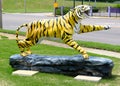 Hand Painted Tiger Statue, Memphis Tennessee Royalty Free Stock Photo