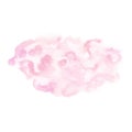 Hand painted vector pink watercolor texture isolated on the white background. Template for cards and invitations Royalty Free Stock Photo