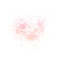Hand painted watercolor pink splatter texture isolated on the white Royalty Free Stock Photo