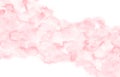 Hand painted watercolor texture. Pink abstract background with brush strokes