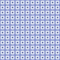 Hand-painted watercolor tile pattern in Dutch Delft Blue style Royalty Free Stock Photo